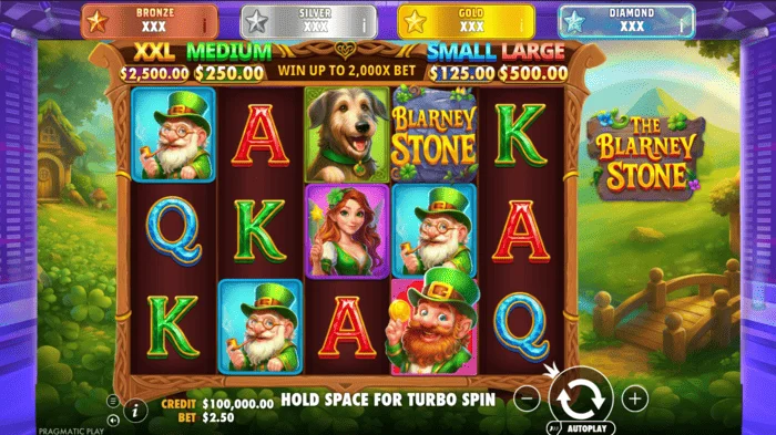 The Blarney Stone - game screen sa isang aktibong session